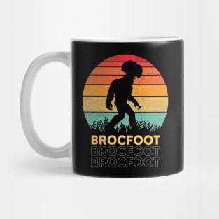 Brocfoot Broccoli Bigfoot Vintage Funny Mug